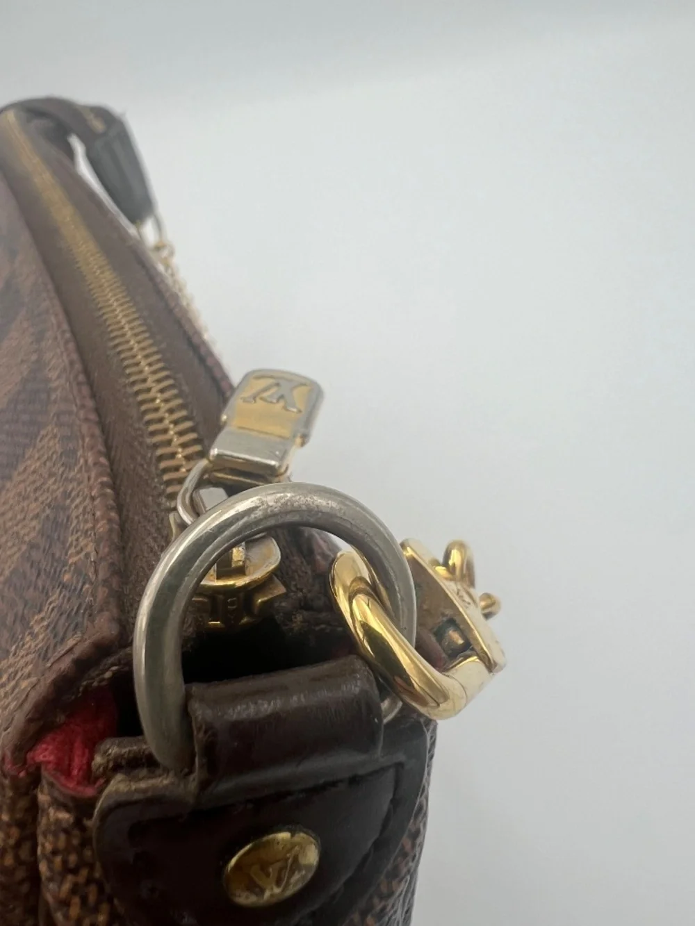 LV Damier Ebene Eva Clutch